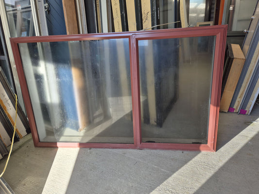 Scoria Red Aluminium window 1.2 H x 2 W (3 available) #2068