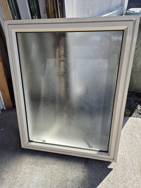 Cream window, frosted awning opening 1 H x .8W (4 available) #2085