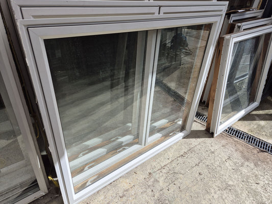 Off White Aluminium Window 1150H x 1300 W V. gd cond #2082