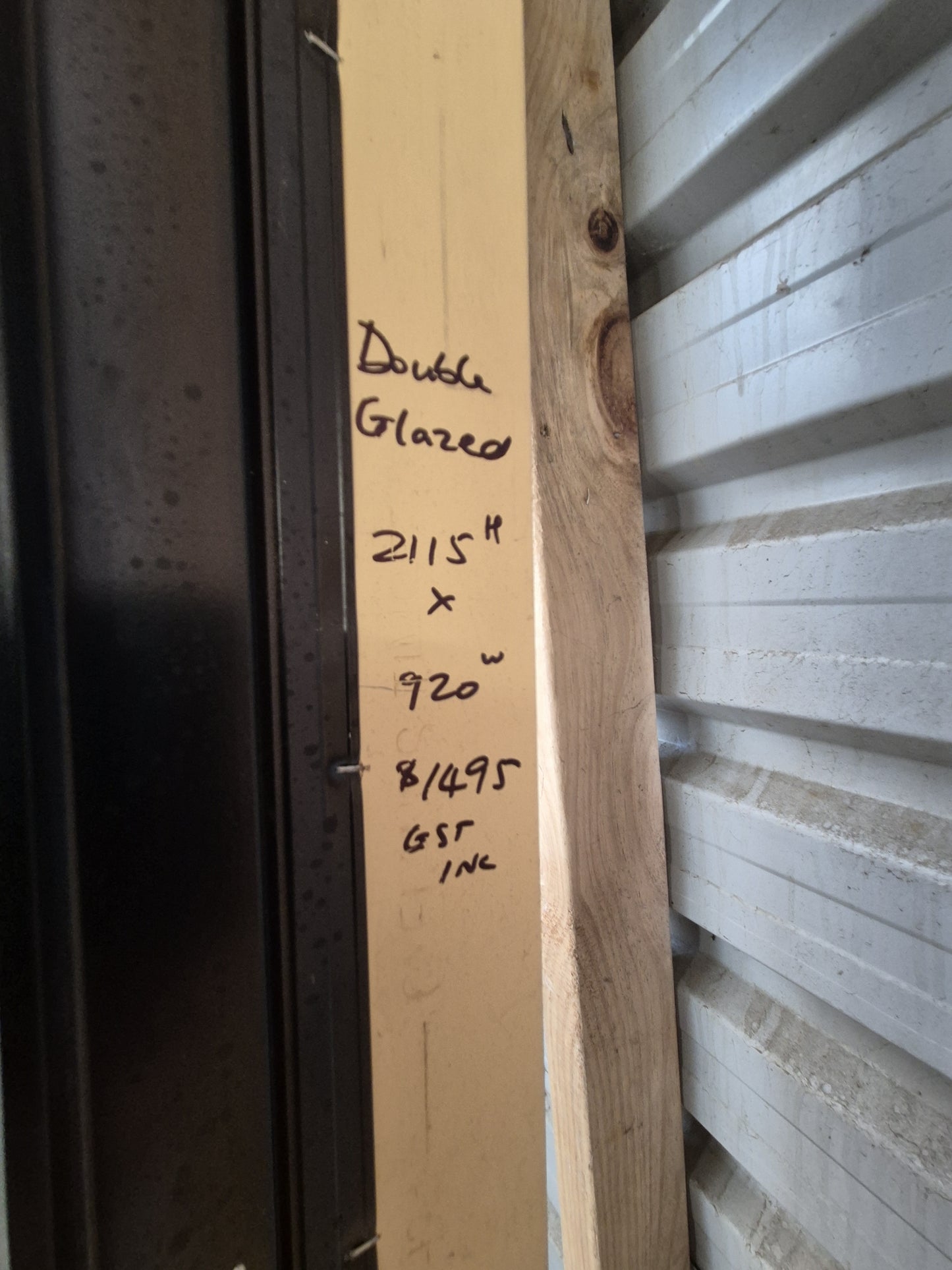 Black / Ebony Wide P.A. Door 2115 H x 920 W, opens outwards #2090