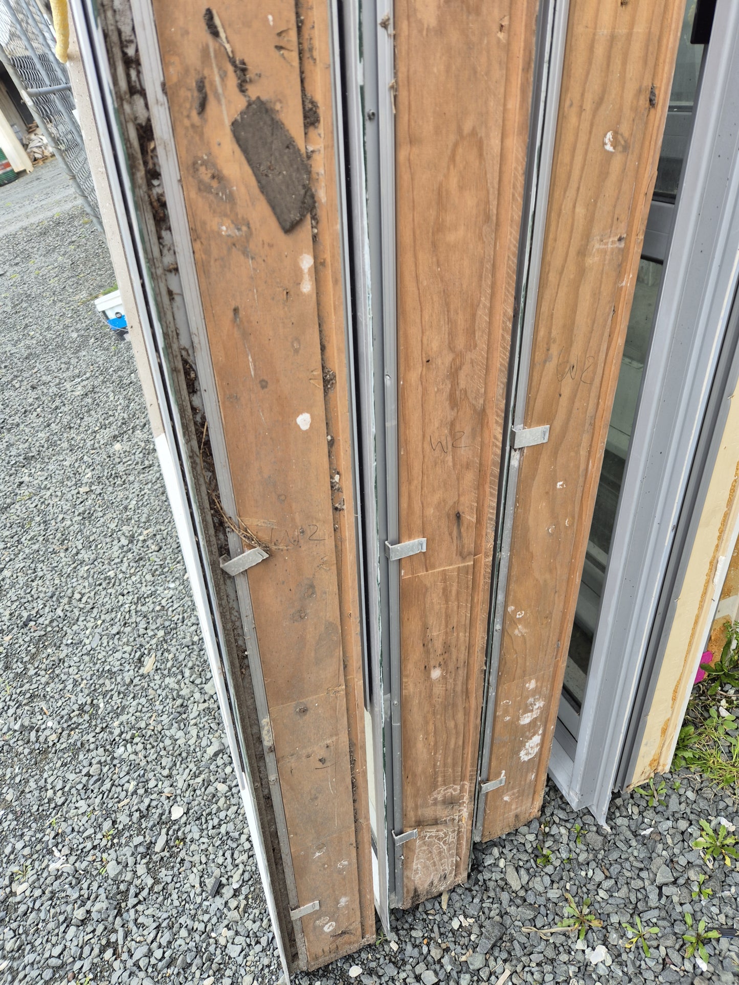 Silver Aluminium Opening Window 1410 H x 1800 W #2092 (3 available)