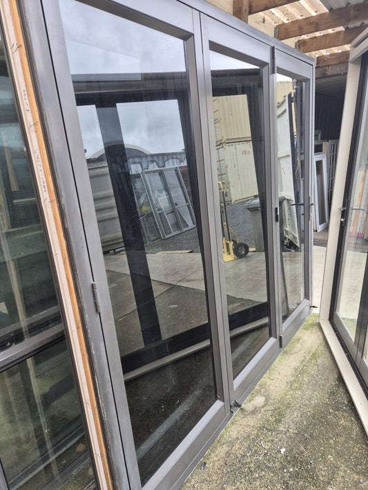 Ironsand Bifolding Door with Access Door 2110 H x 2380 W #2098