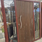Scoria Red Cedar Door Entranceway with sidelights 2050 H x 1800 W #2125d