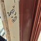 Scoria Red Cedar Door Entranceway with sidelights 2050 H x 1800 W #2125d