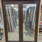 New Double Glazed Brown French Door 1980 H x 1500 W #2107