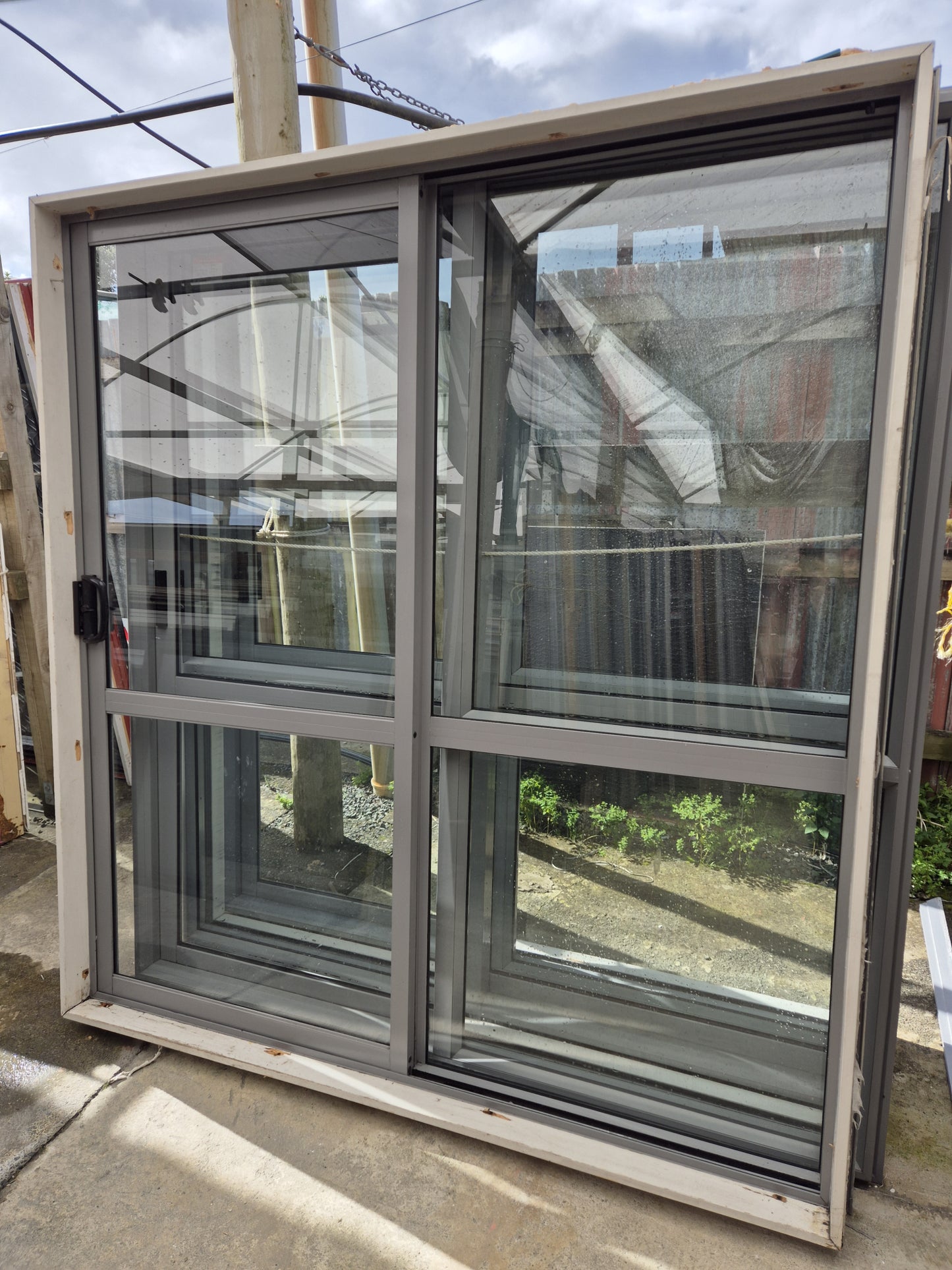 Sandstone Grey Ranchslider 1960 H x 1800 W #2108