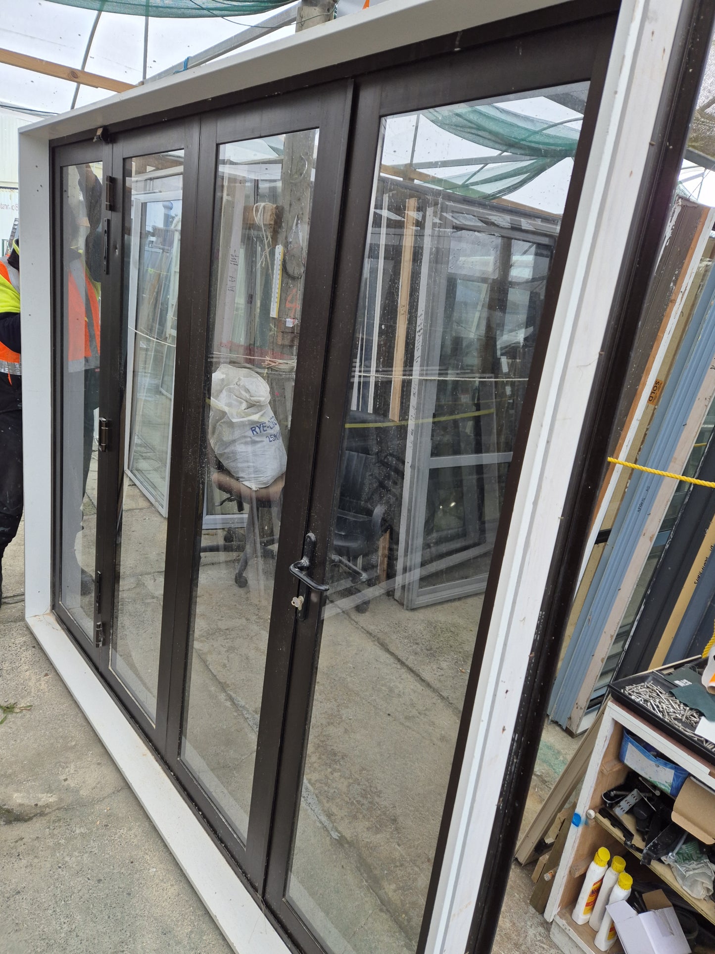 Bronze Bifolding Door 2 m H x 2.4 m W #2116