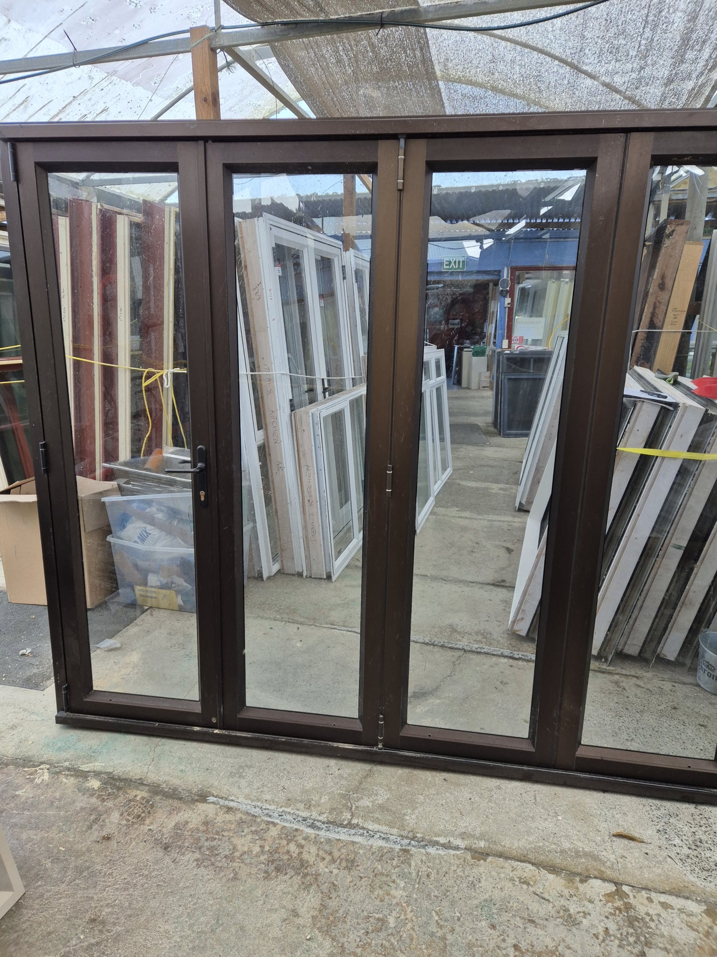 Bronze Bifolding Door 2 m H x 2.4 m W #2116