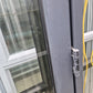 Denim Blue Aluminium French doors 2030 H x 1750 W #2124