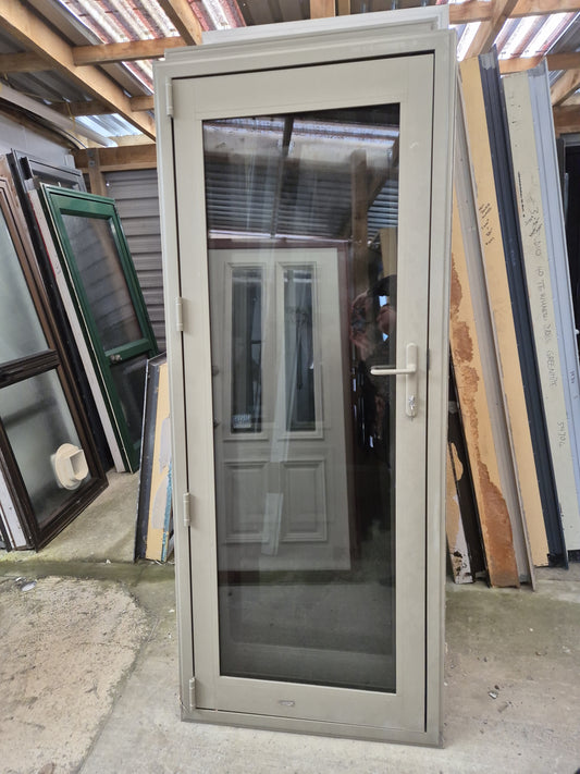 Double Glazed Lichen Green Single Door 2010 H x 790 W #2127