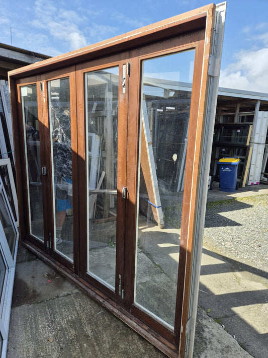 Cedar & Aluminium Bifold Doors 2240 H x 2640 W #2044j