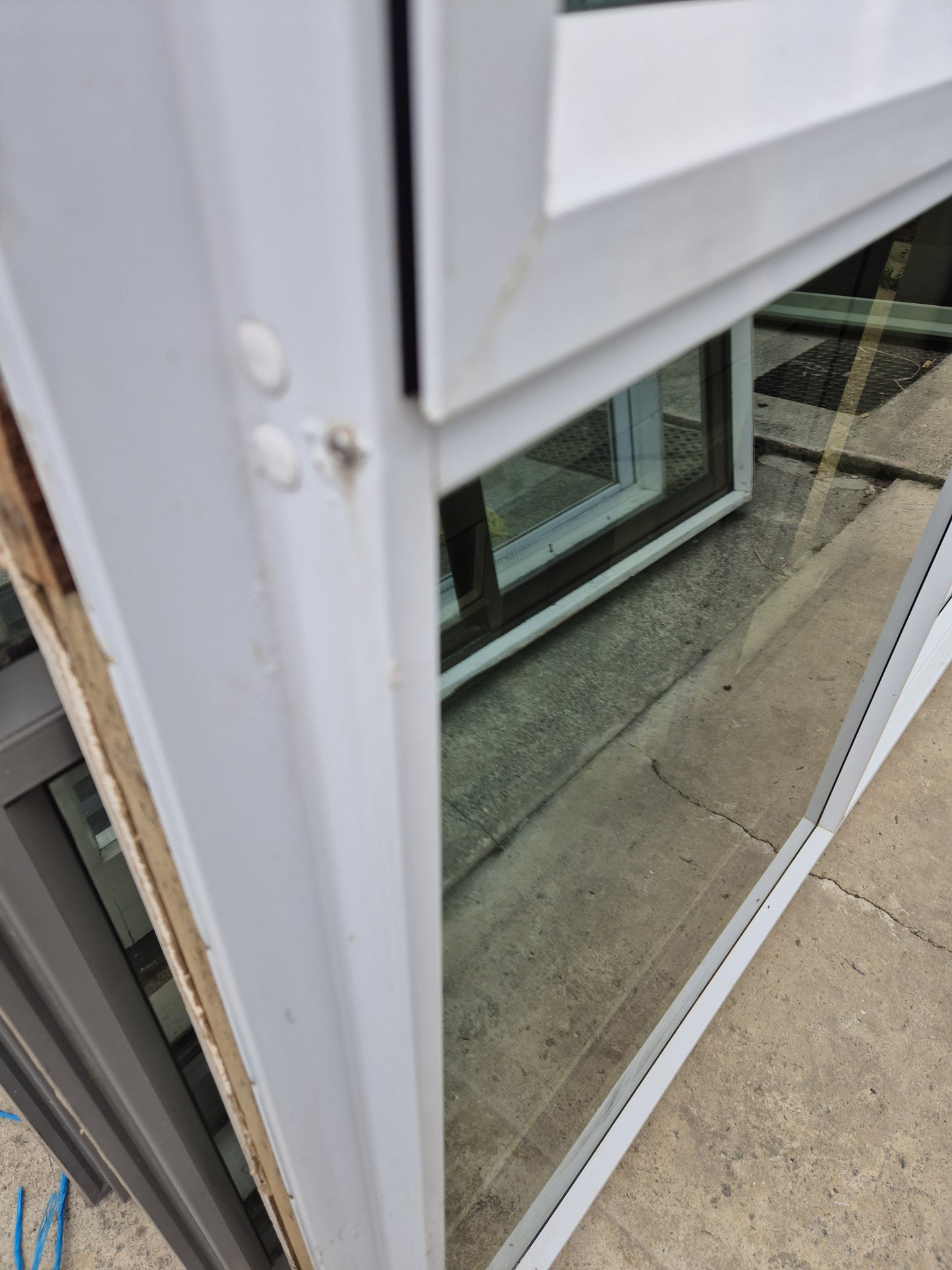 White Ranchslider with opening window 2 H x 1.8W #2140