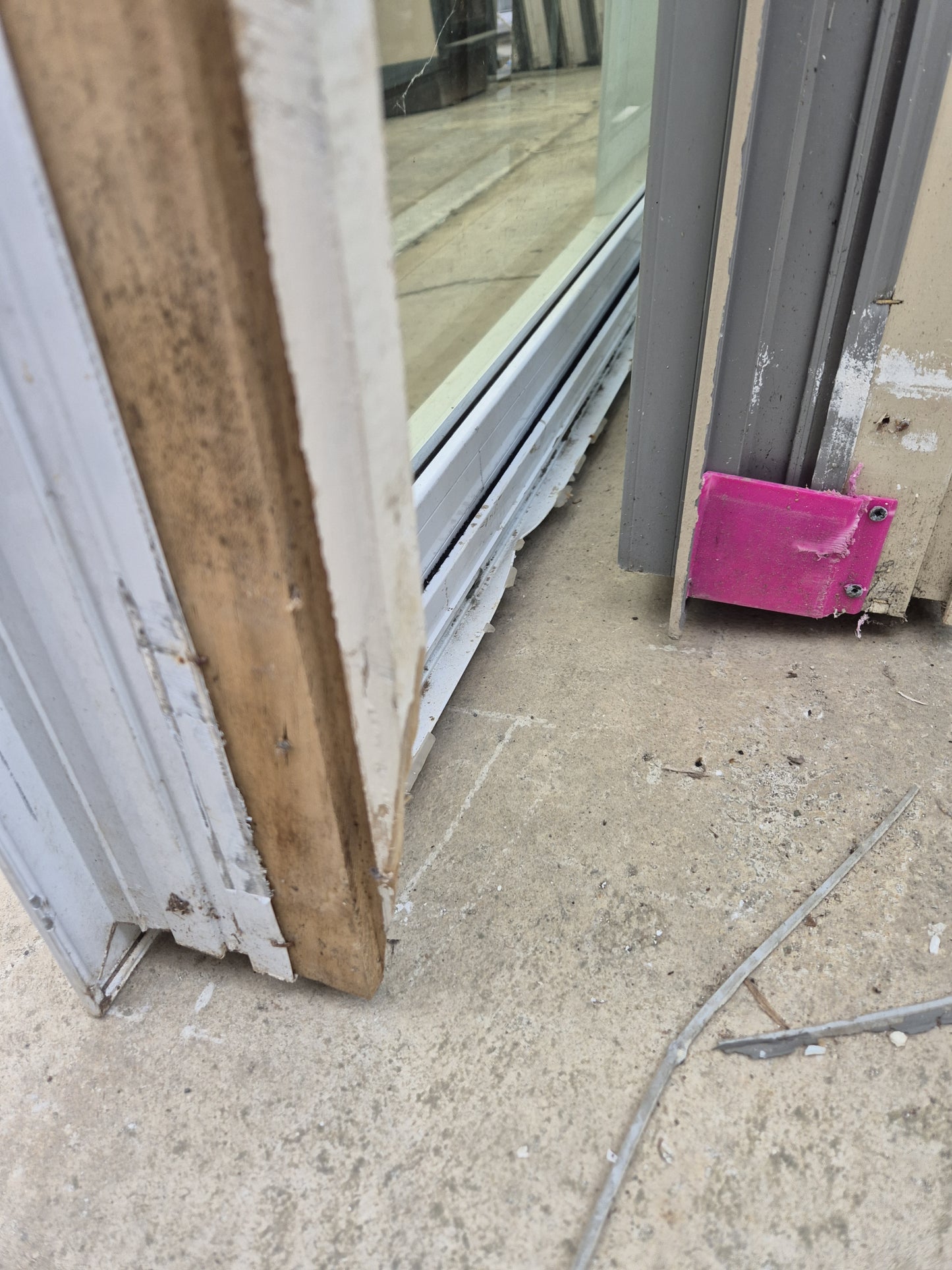 White Ranchslider with opening window 2 H x 1.8W #2140