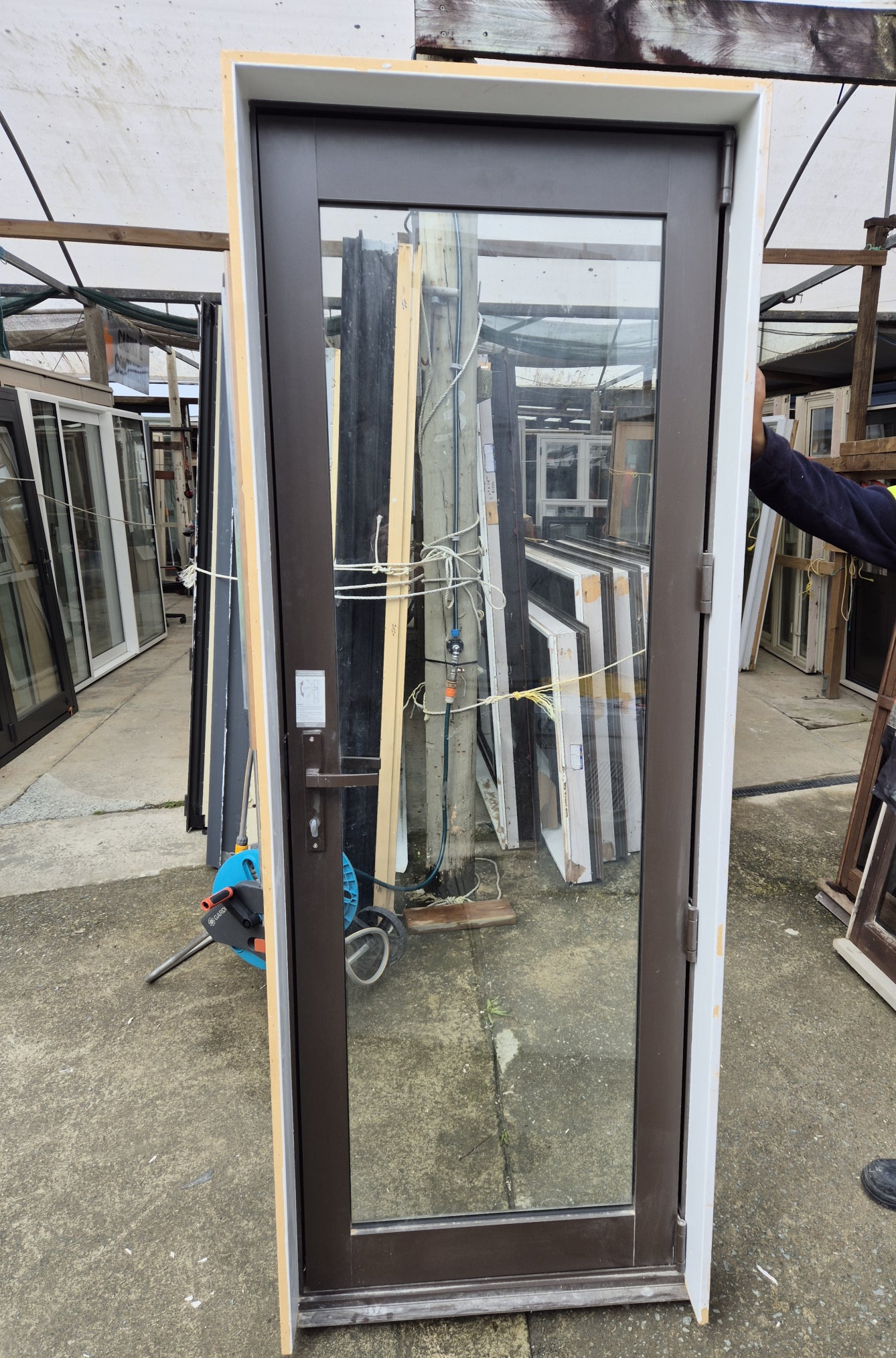 Double Glazed Brown PA door 2080 H x 780 W #2148 (2 available)