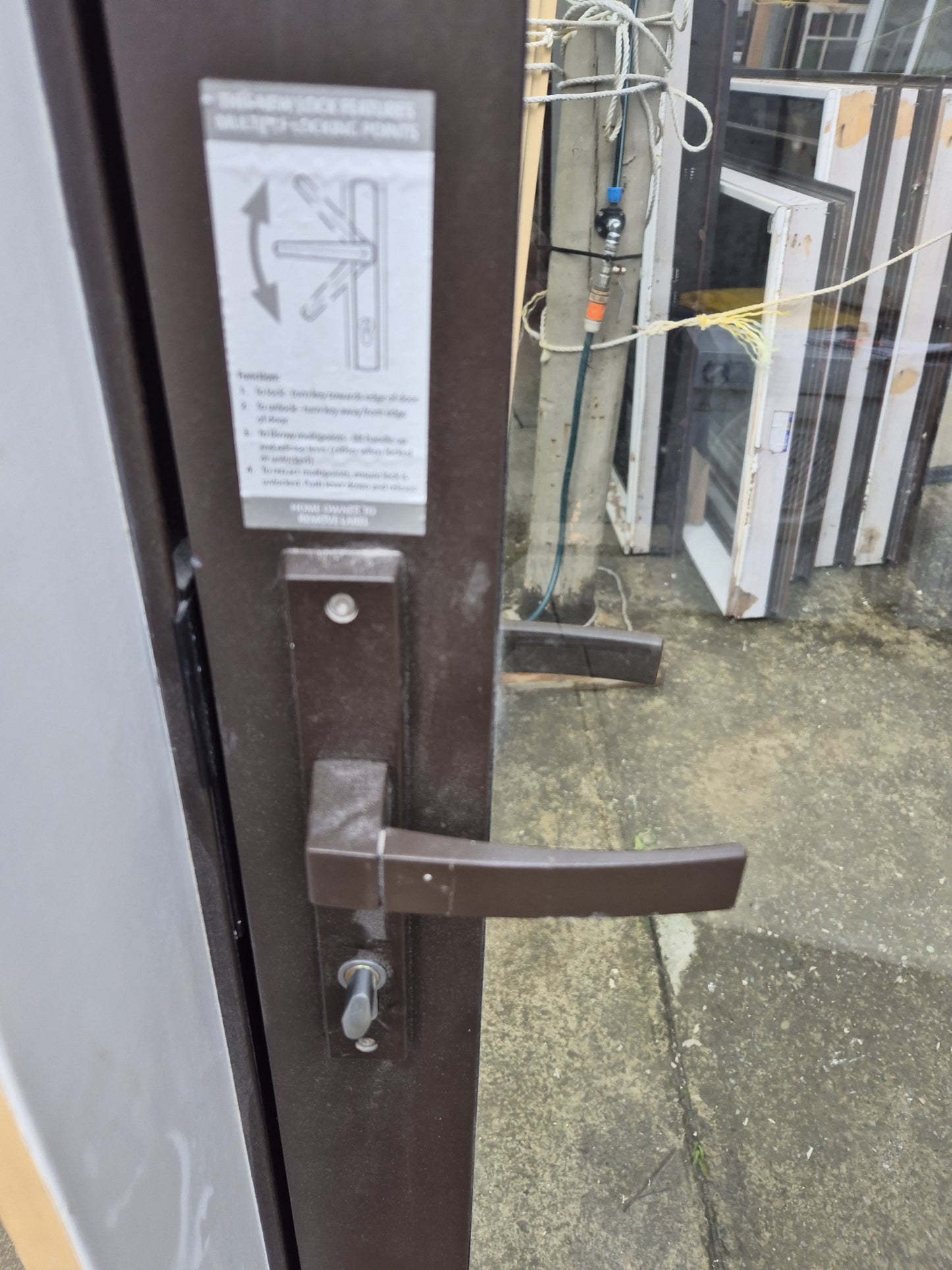 Double Glazed Brown PA door 2080 H x 780 W #2148 (2 available)