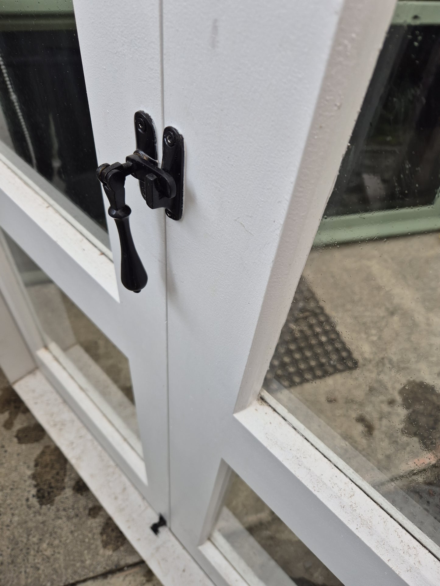 Wooden French doors 2040 H x 1260 W #2146 (2 sets available)