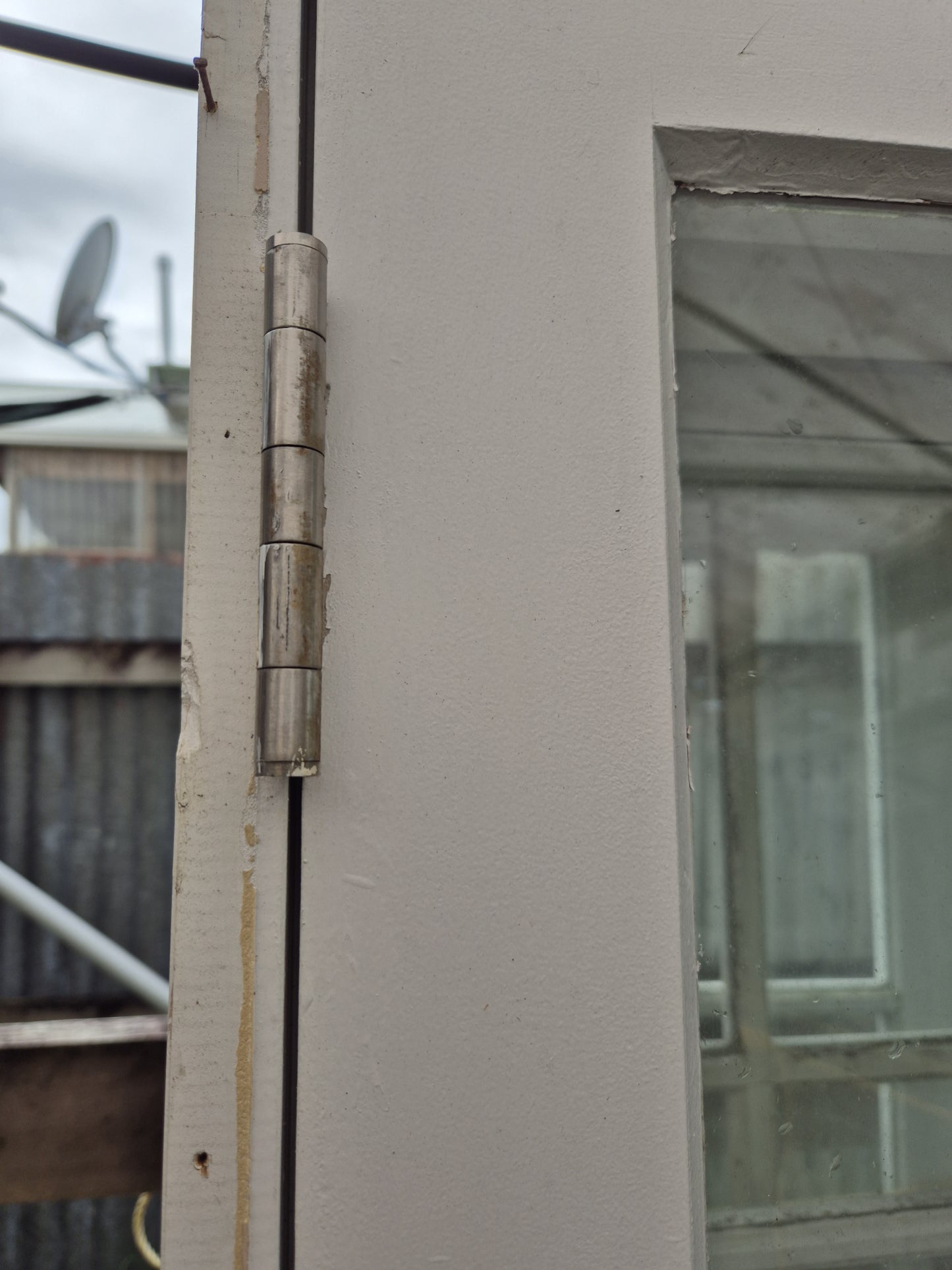 Wooden French doors 2040 H x 1260 W #2146 (2 sets available)