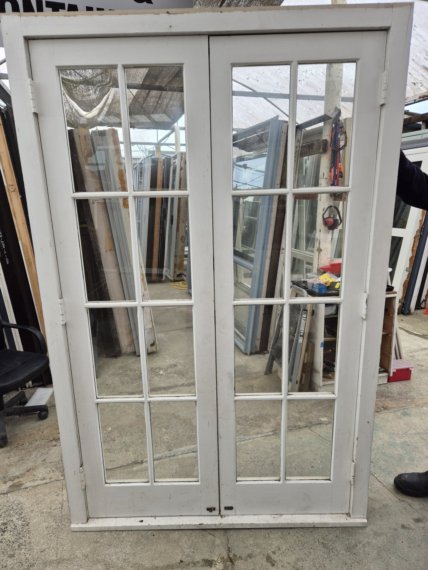 Wooden Colonial French Doors 2030 H x 1260 W #2155