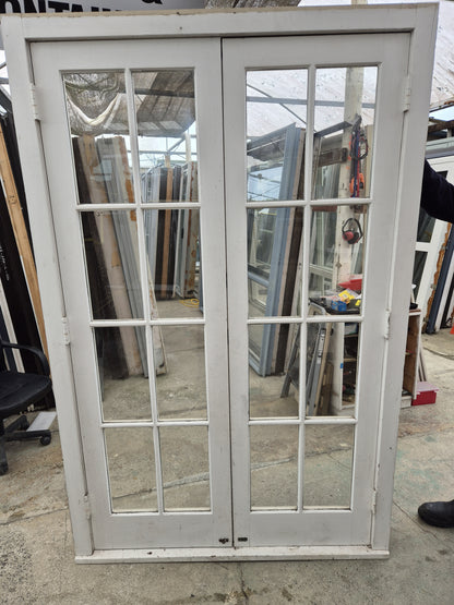 Wooden Colonial French Doors 2030 H x 1260 W #2155