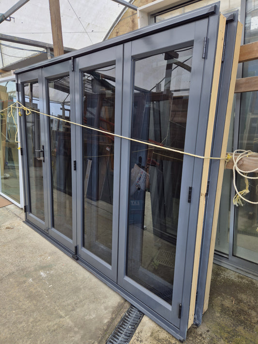 Bifolding doors 2 H x 2.6W with outside access #2152 (2 available, opposites)