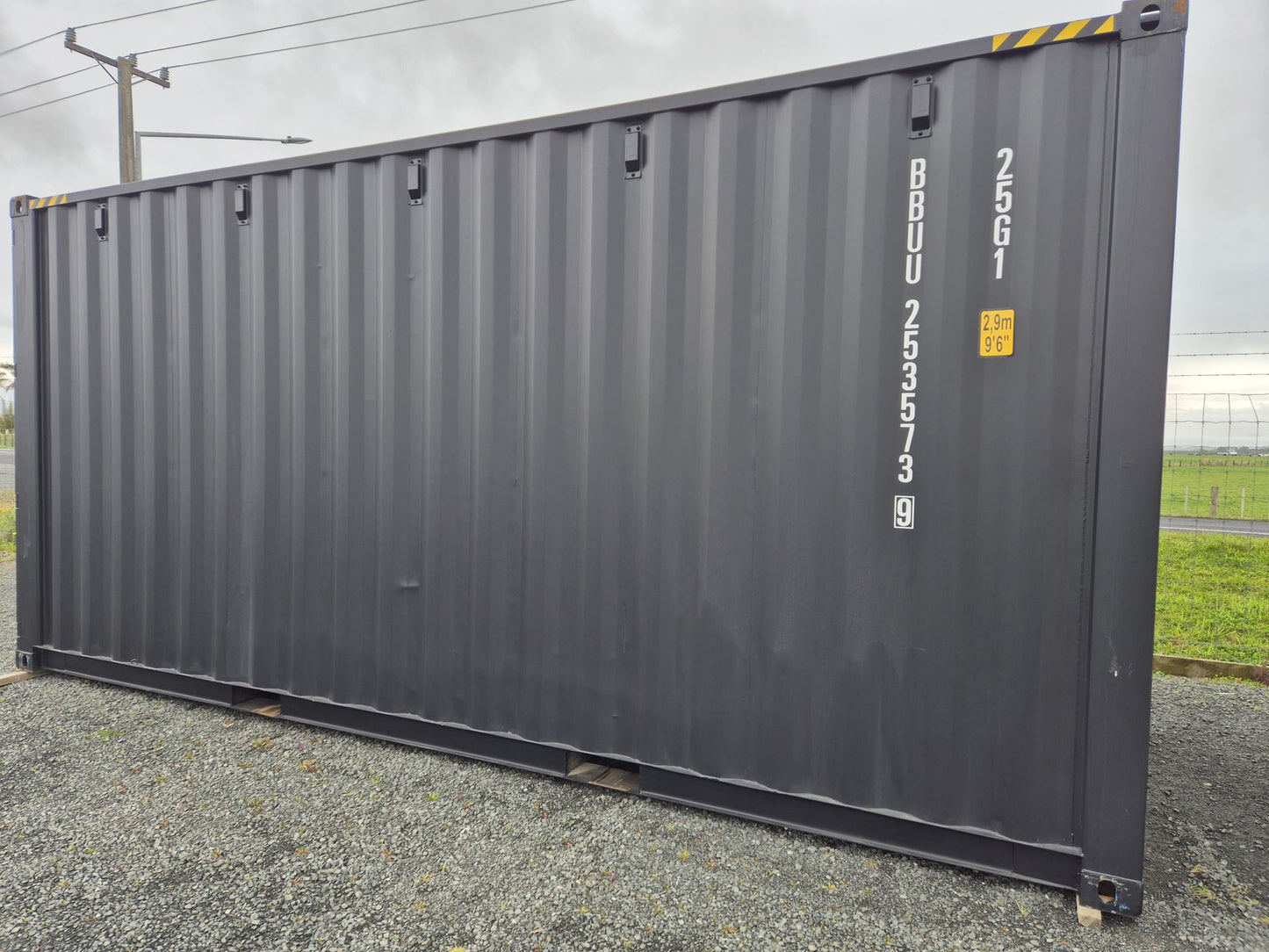 20ft **HIGH CUBE** Container **BLACK** NEW ** / One trip
