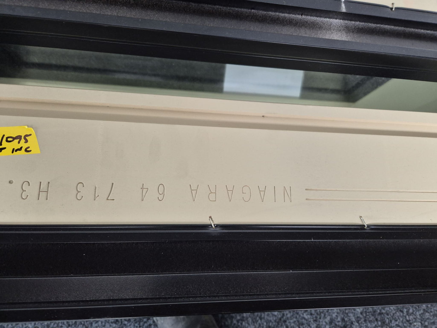 BRAND NEW DOUBLE GLAZED BLACK WINDOWS 500 H x1800 W #2159