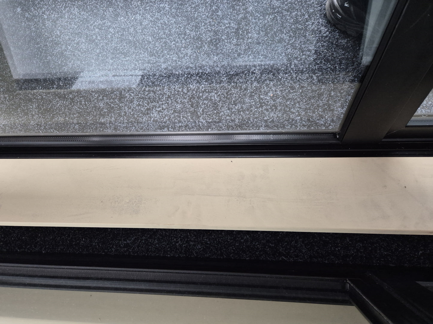 BRAND NEW DOUBLE GLAZED BLACK WINDOWS 500 H x1800 W #2159