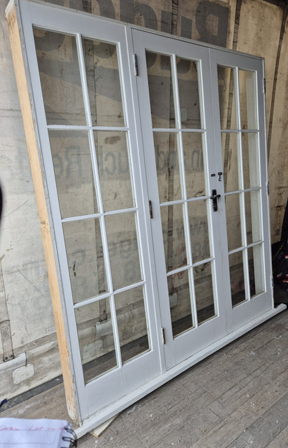 Colonial 8 Lite French Door with Sidelight 2025 H x 1830 W #2189
