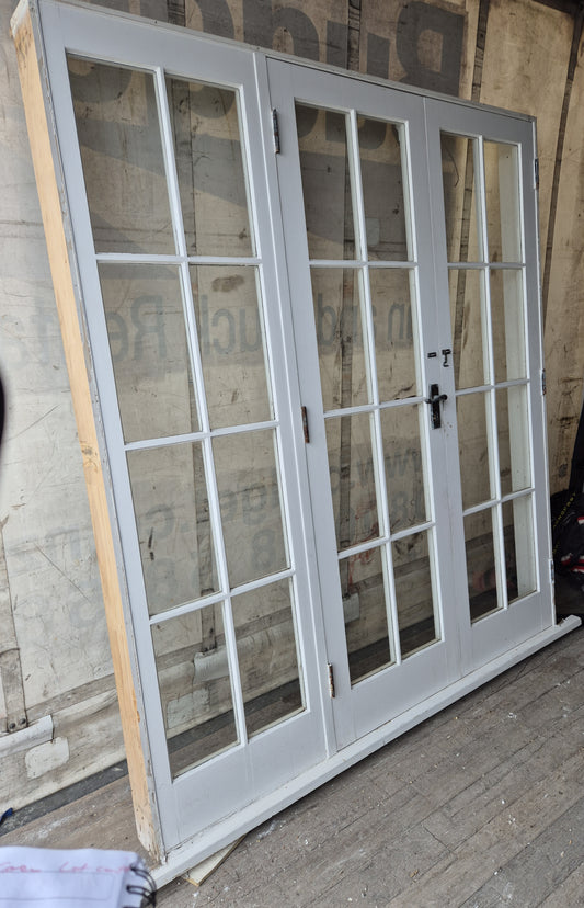 Colonial 8 Lite French Door with Sidelight 2025 H x 1830 W #2189