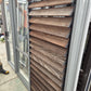 Sandstone Grey Stacker Slider with Louvres 2050 H x 2460 W ( 2 available L - R ) #RSW8