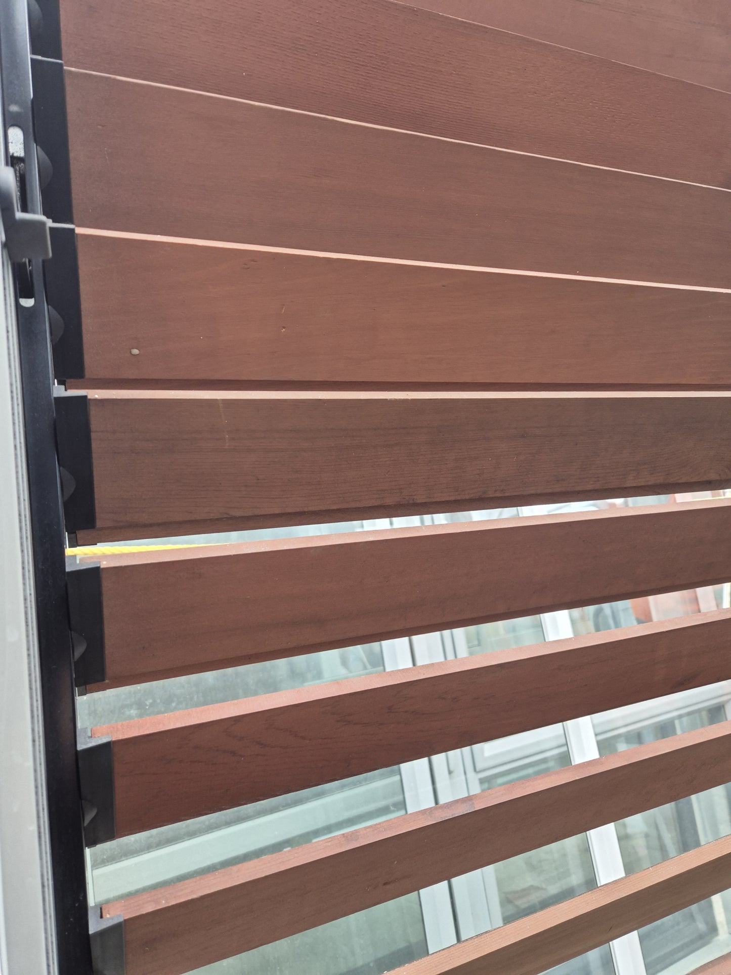 Sandstone Grey Stacker Slider with Louvres 2050 H x 2460 W ( 2 available L - R ) #RSW8