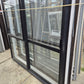 Black Sliding Door with opening window 2 H x 1.8 W #2176