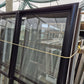 Black Sliding Door with opening window 2 H x 1.8 W #2176