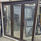 Double Glazed Brown Bifold Door with Outside Access Door 1980 H x 1800 W #2190
