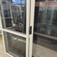 Cream Ranchslider with opening window 2035 H x 1630 W #2191