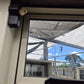 Cream Ranchslider with opening window 2035 H x 1630 W #2191