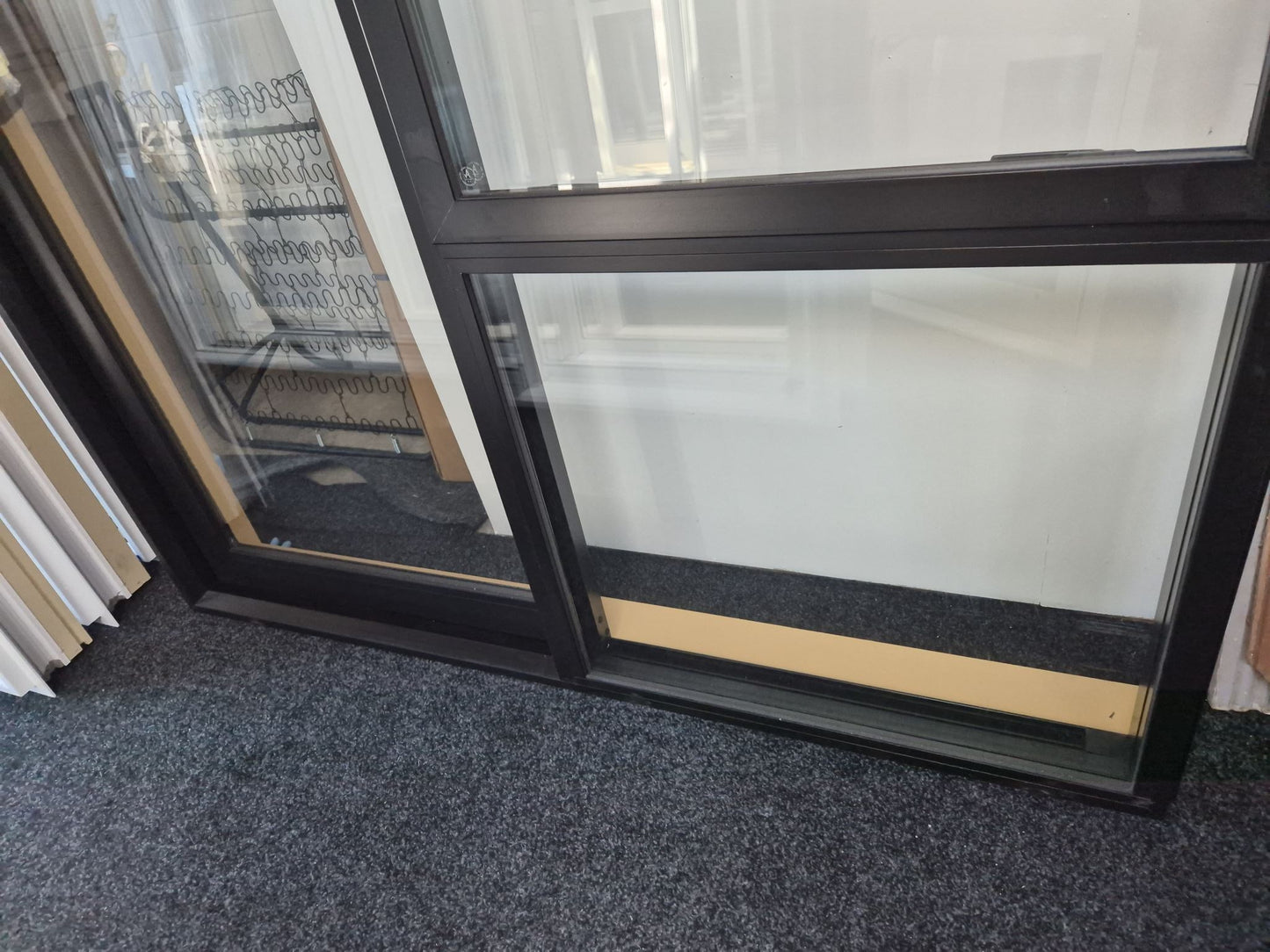NEW Double Glazed Black Ranchslider with window 2H x 1.8W #2196 L-R