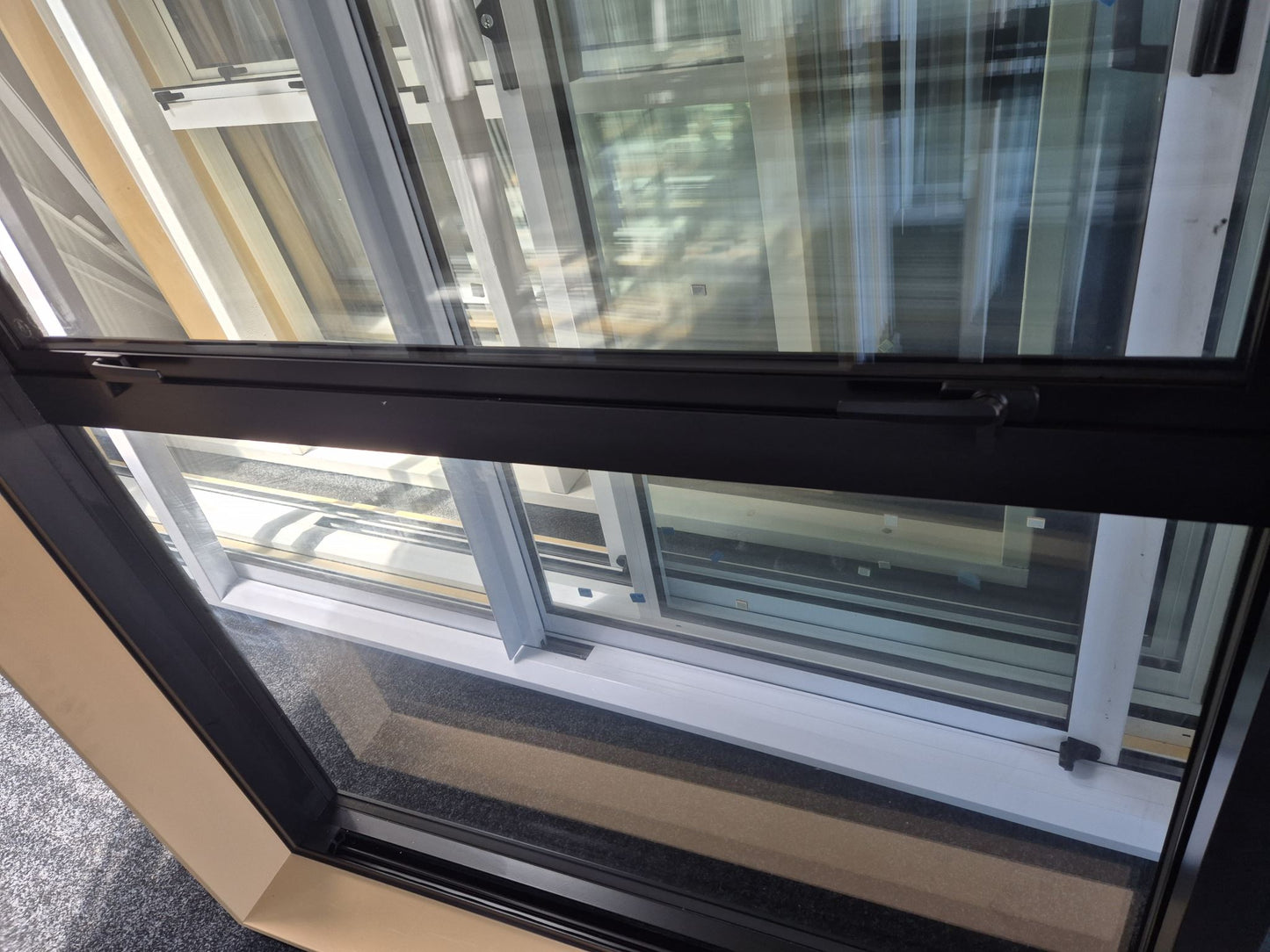 NEW Black Double Glazed Ranchslider 2 H x 2.4 W High wind Zone #2199