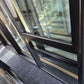 NEW DOUBLE GLAZED Black Stacker Slider with opening window 2 H x 2.4 W #2198