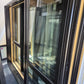 NEW DOUBLE GLAZED Black Stacker Slider with opening window 2 H x 2.4 W #2198