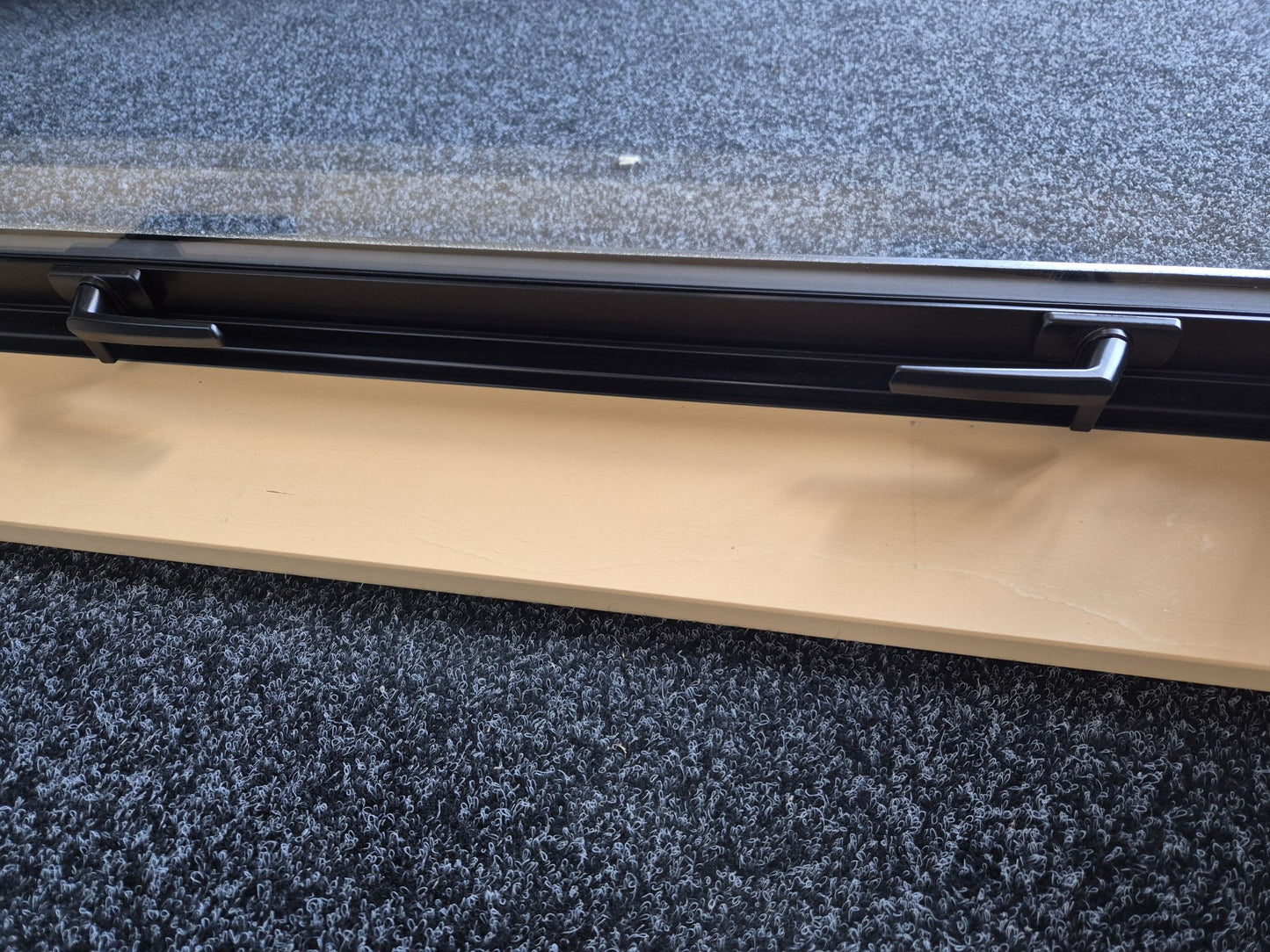 NEW Black Double Glazed Window High wind Zone 1 H x 1.6W #2200