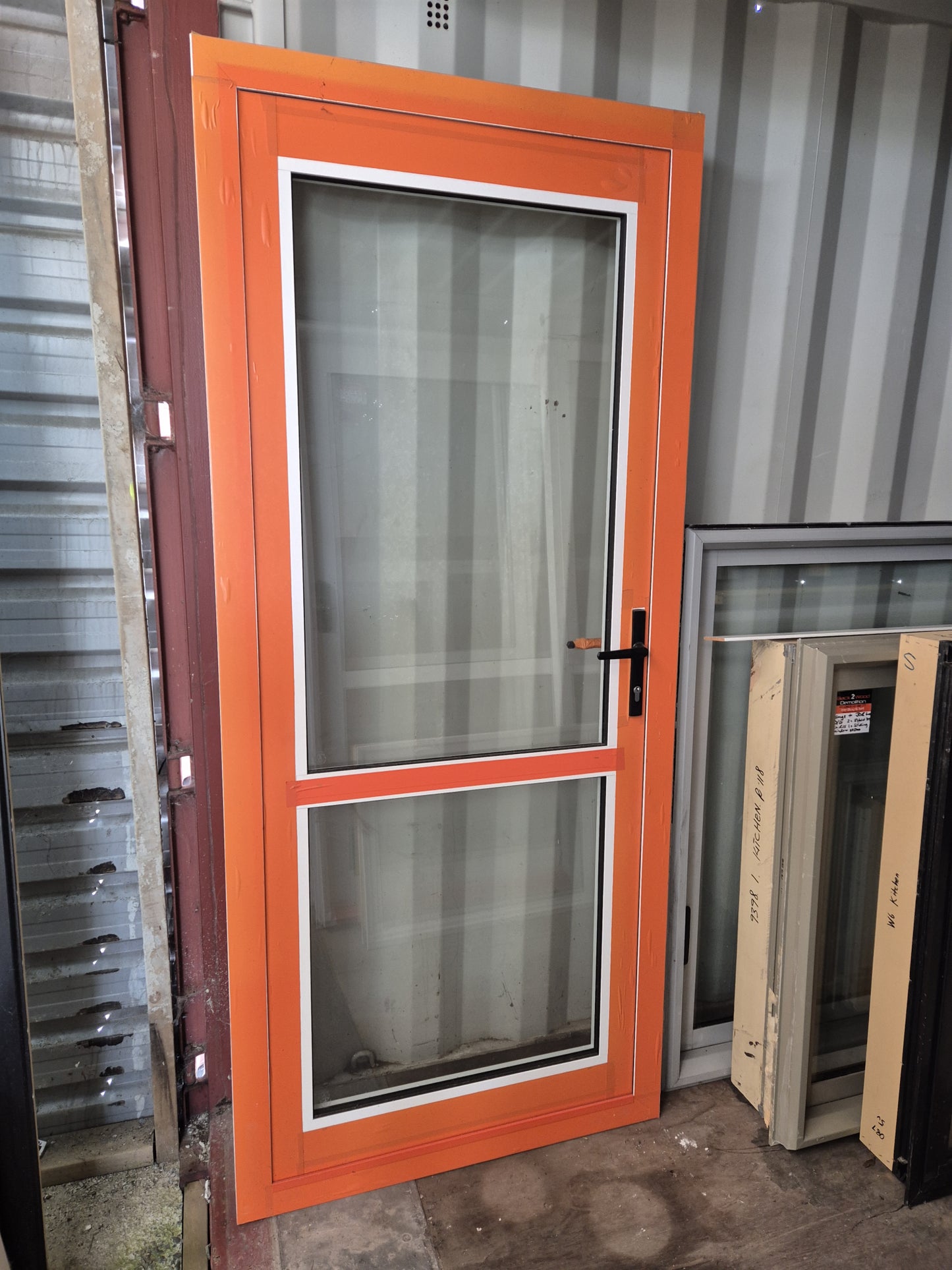 NEW, White Double Glazed Door 2m H x 860 W Opens inwards