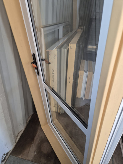 NEW, White Double Glazed Door 2m H x 860 W Opens inwards