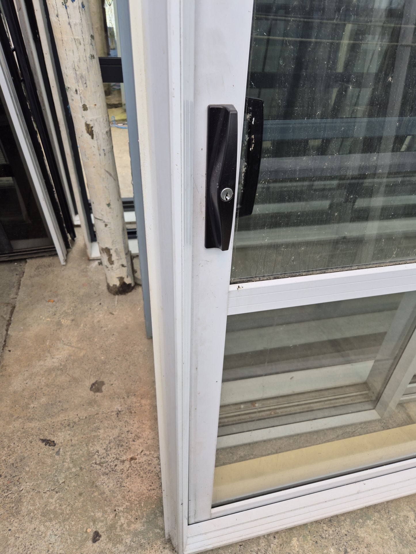 White Ranchslider 2 H x 1.8 W In good condition #2031