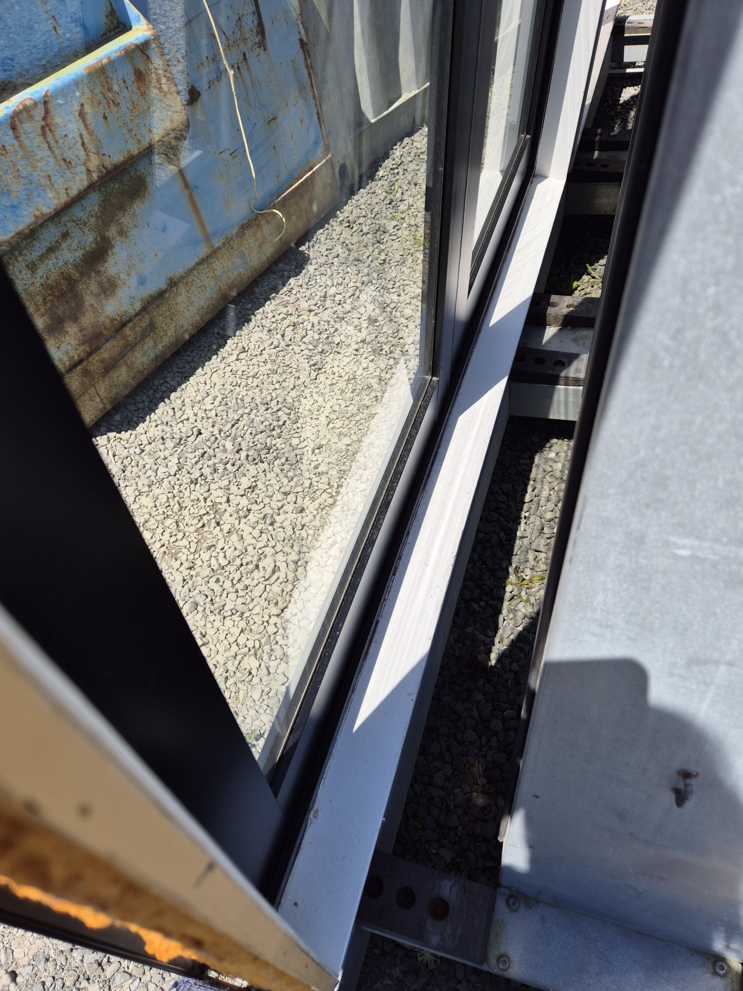 Black Aluminium French Doors 1930mm H x 1600 W #2032