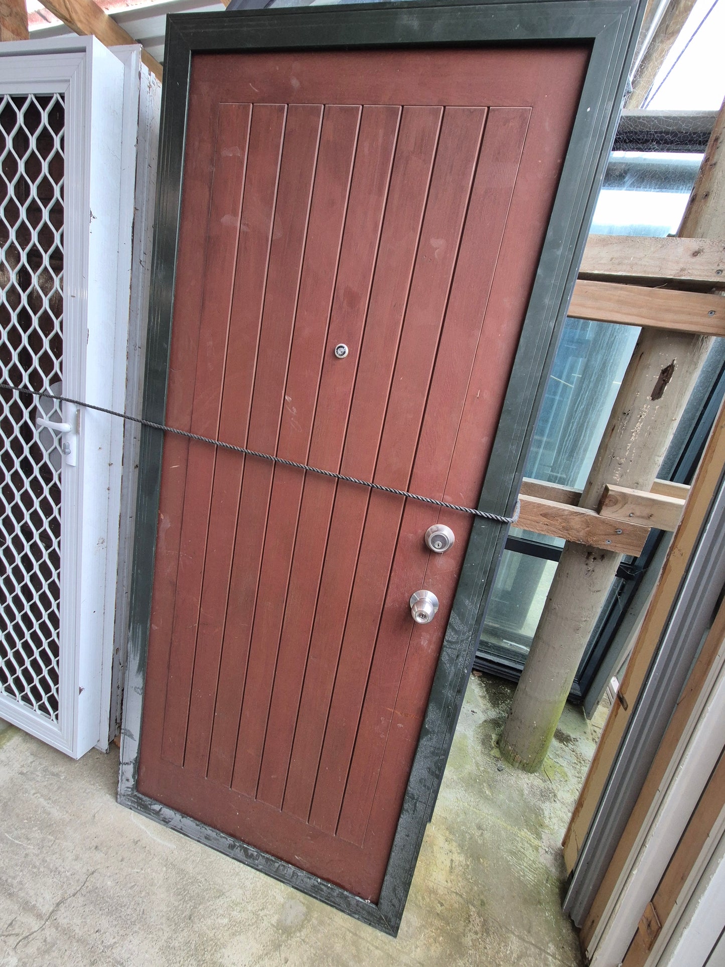 Solid Wood Entrance Door 2060 H x 880 W #2040