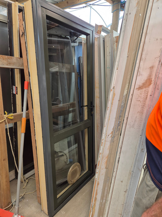 Exterior Aluminium PA Door 2050 H x 880 W Good cond #2044