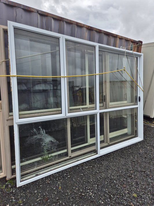 White Ranchslider with opening windows 2 H x 2.8 W #2041