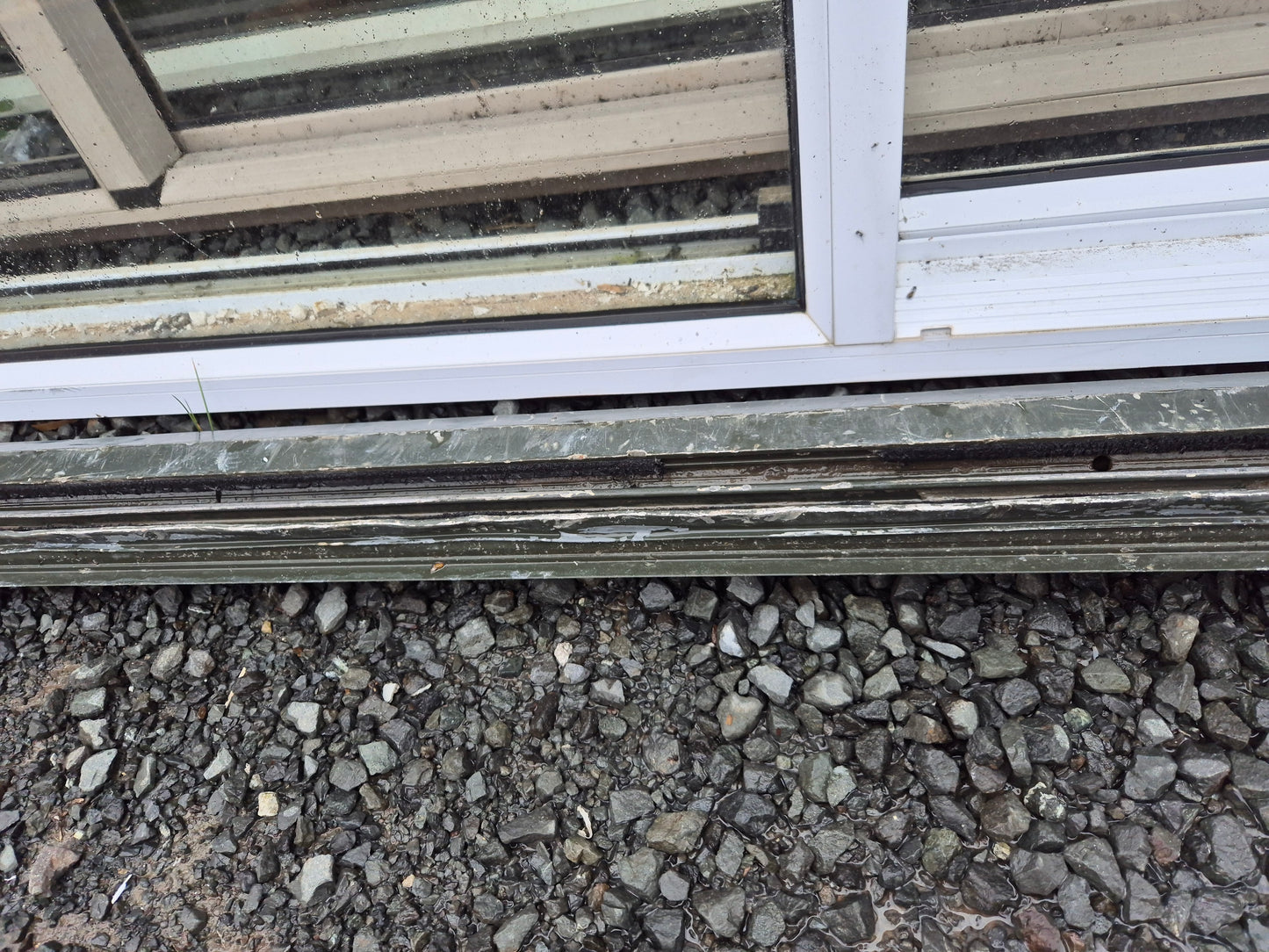 Karaka Green Bi- parting Sliding door Average Cond #2042