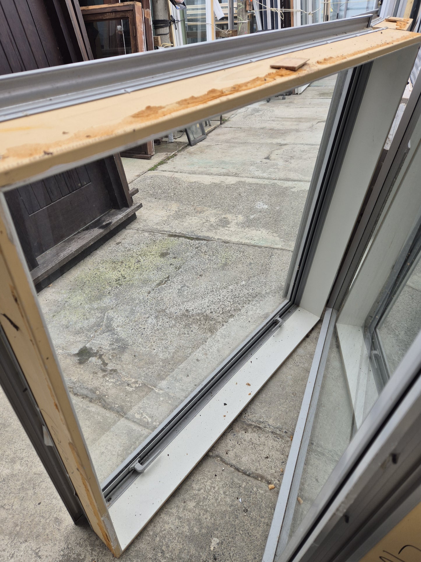 Grey Aluminium Window 1100 H x 1200 W #2055